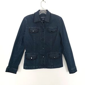 Jones of New York beaded denim jacket